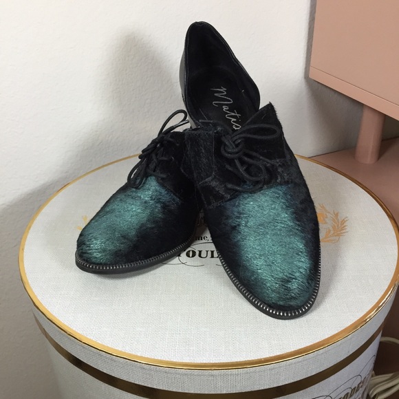 Peacock Oxford Flats Matisse 7 - Picture 2 of 6